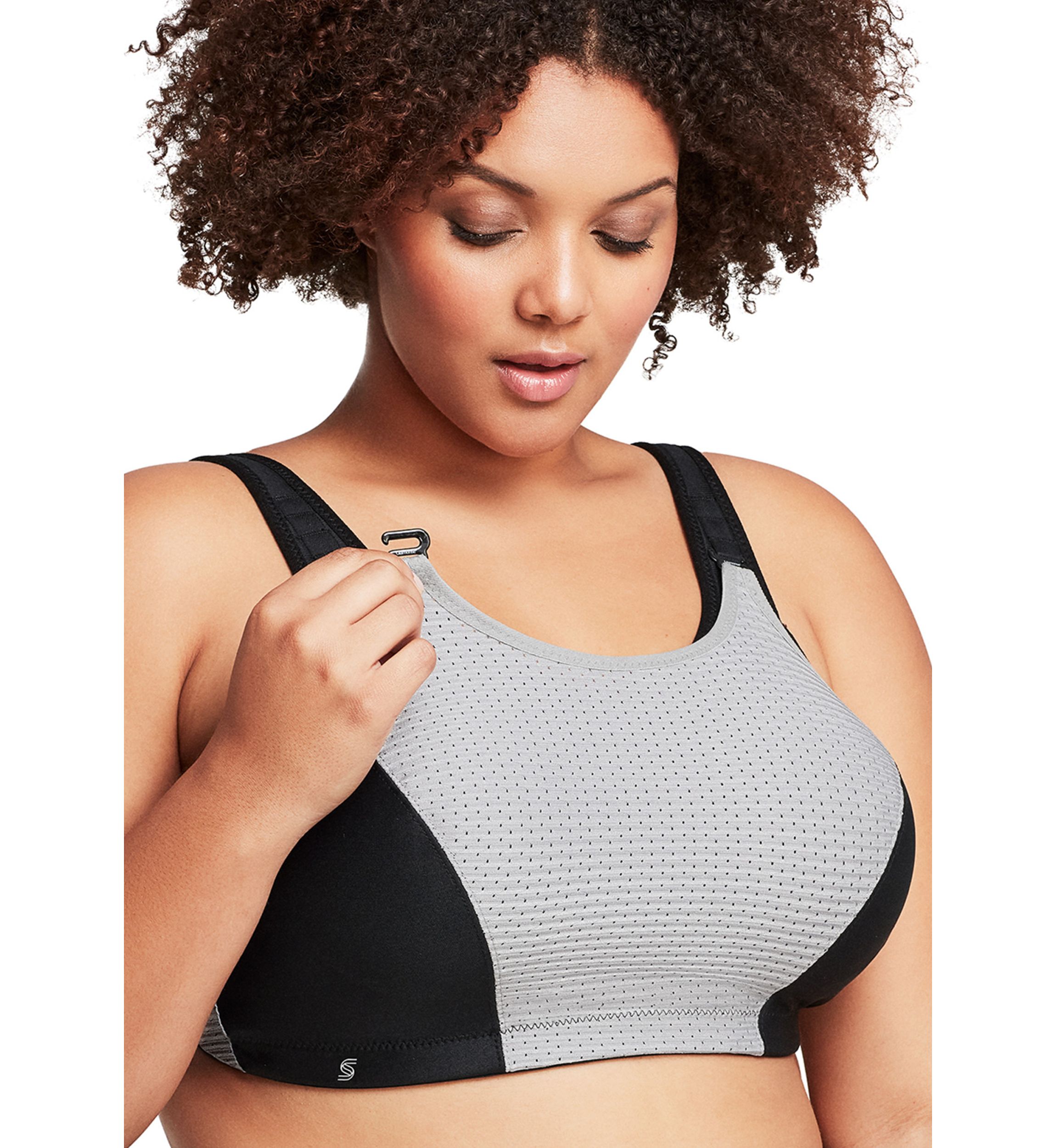 Full Figure Plus Size Custom Control Sports Bra Wirefree #1166