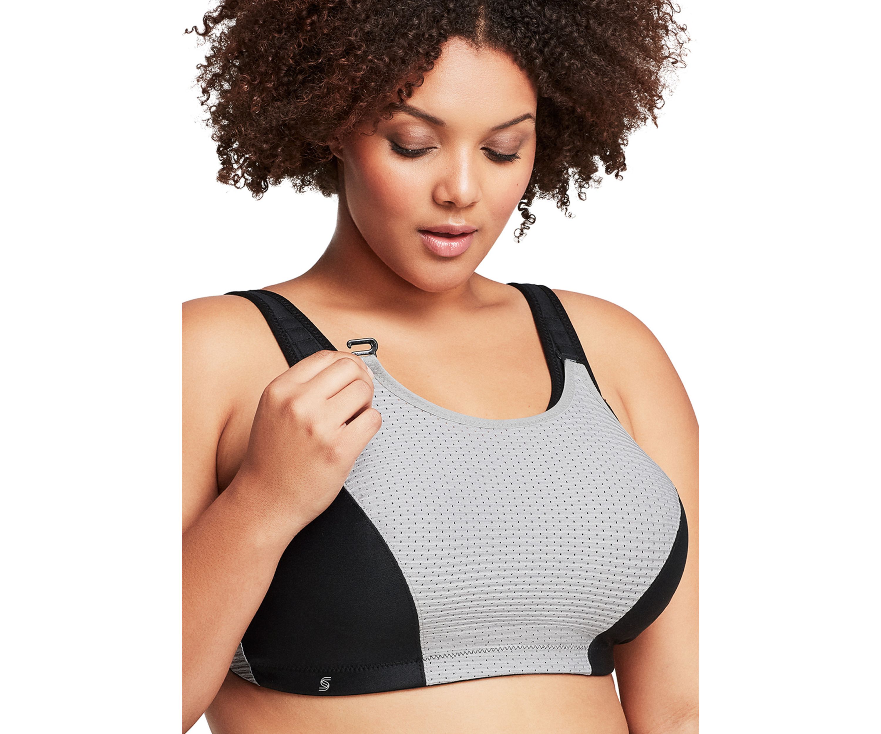 Full Figure Plus Size Custom Control Sports Bra Wirefree #1166