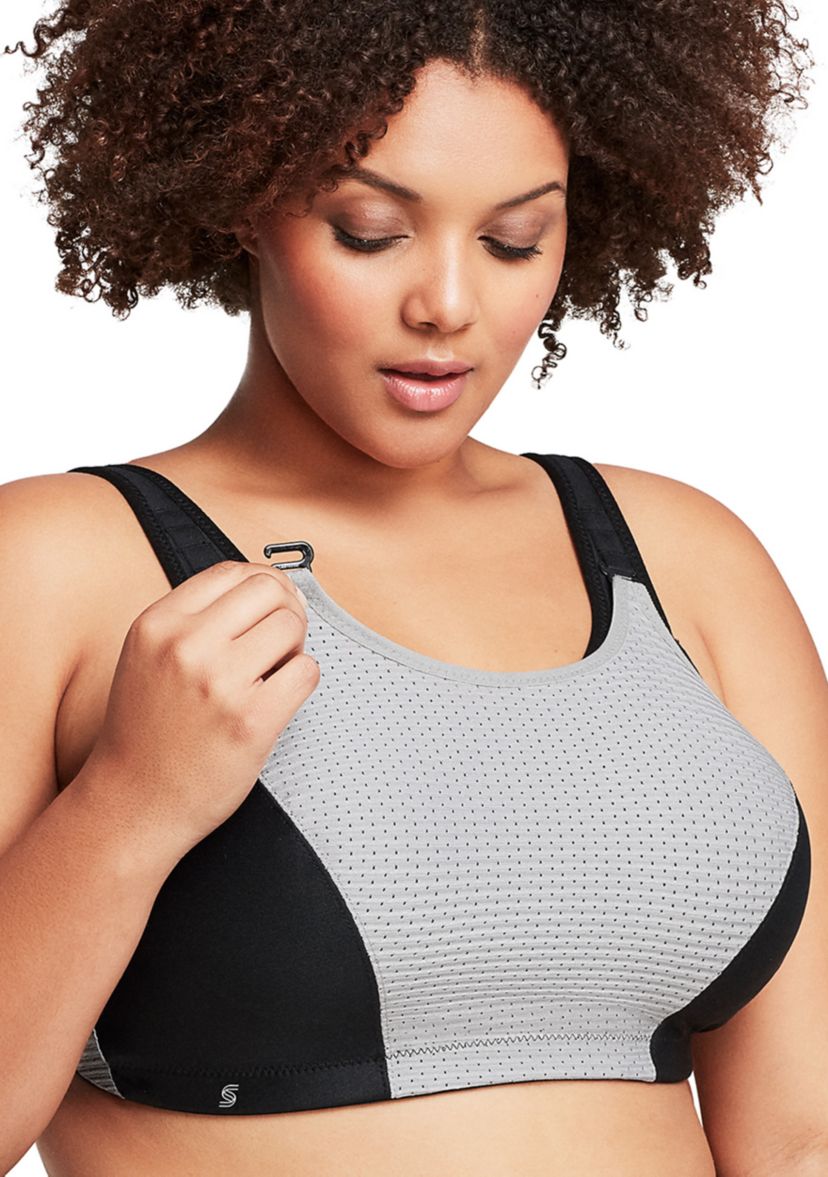 Full Figure Plus Size Custom Control Sports Bra Wirefree #1166