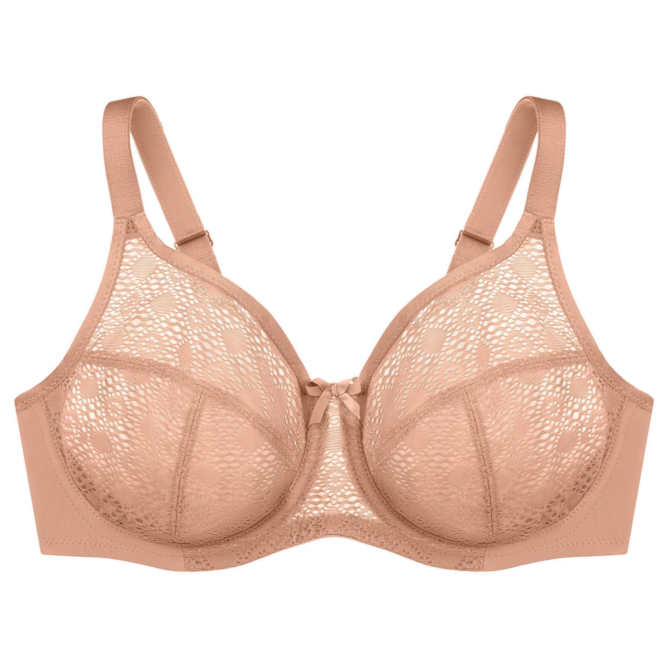 Full Figure Plus Size Lace Comfort WonderWire Bra Underwire #9855