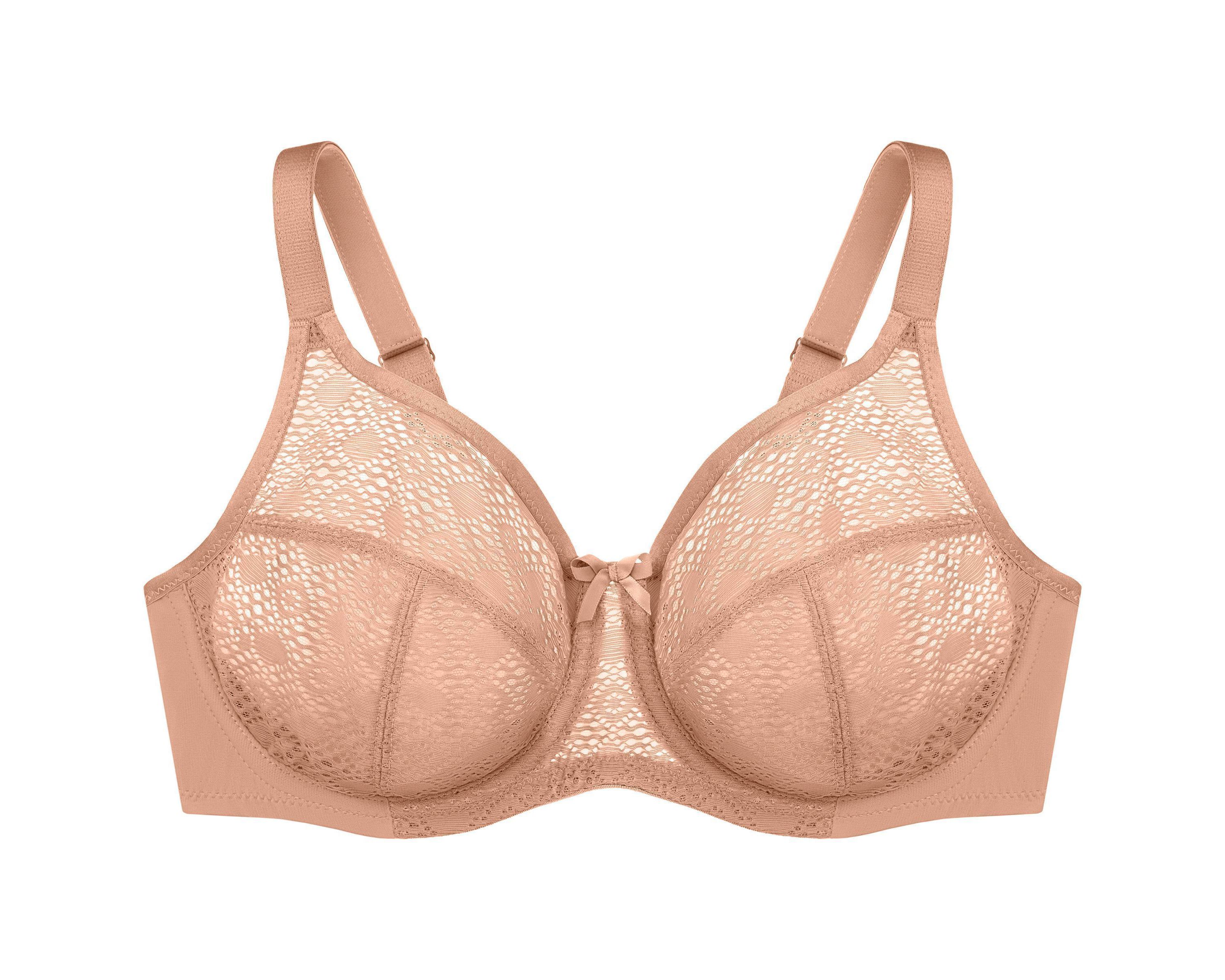 Full Figure Plus Size Lace Comfort WonderWire Bra Underwire #9855
