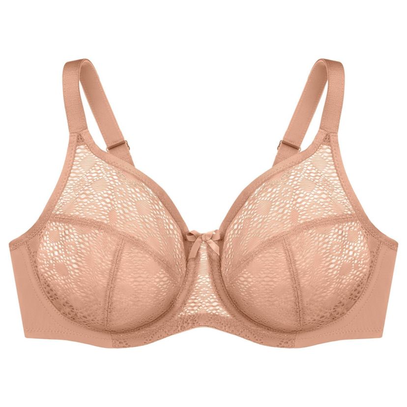 Full Figure Plus Size Lace Comfort WonderWire Bra Underwire #9855