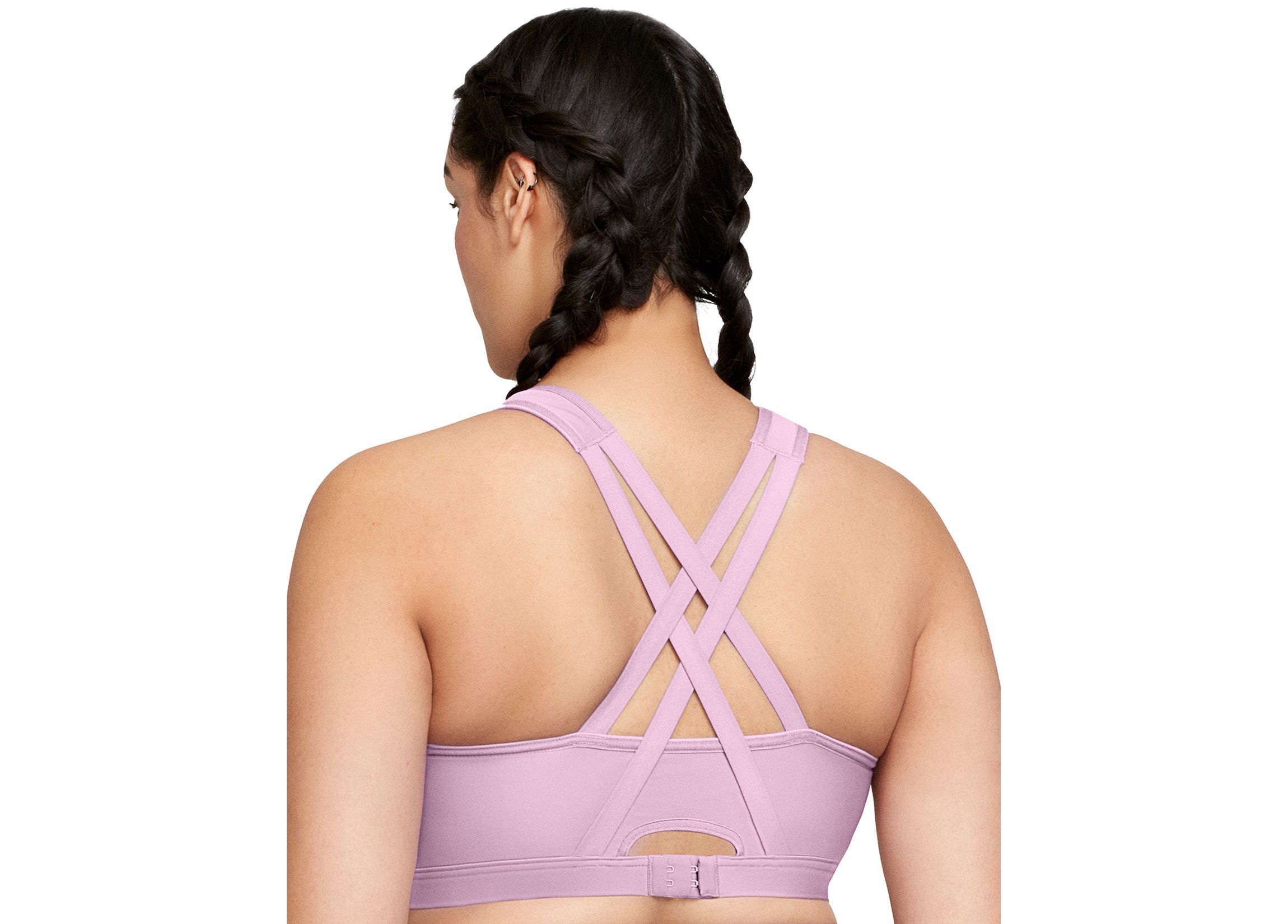 Full Figure Plus Size Zip Up Front-Closure Sports Bra Wirefree #9266
