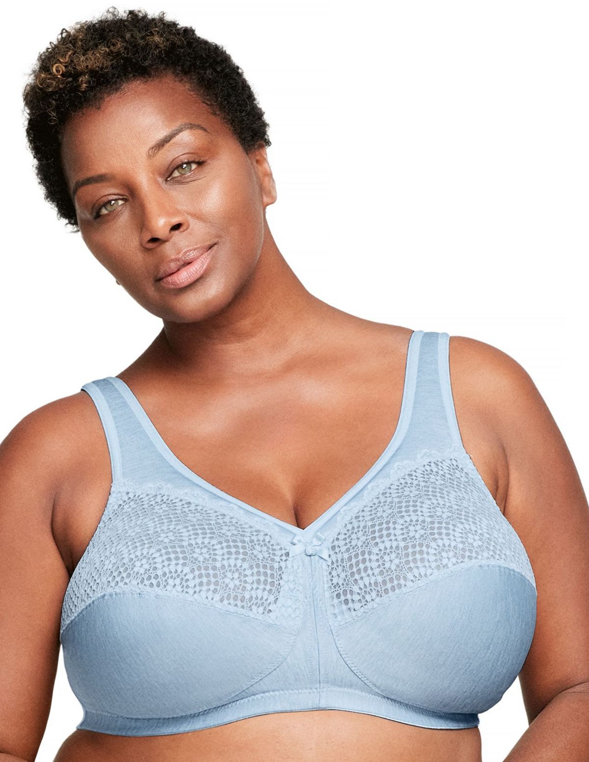 Full Figure Plus Size MagicLift Moisture Control Bra Wirefree #1064