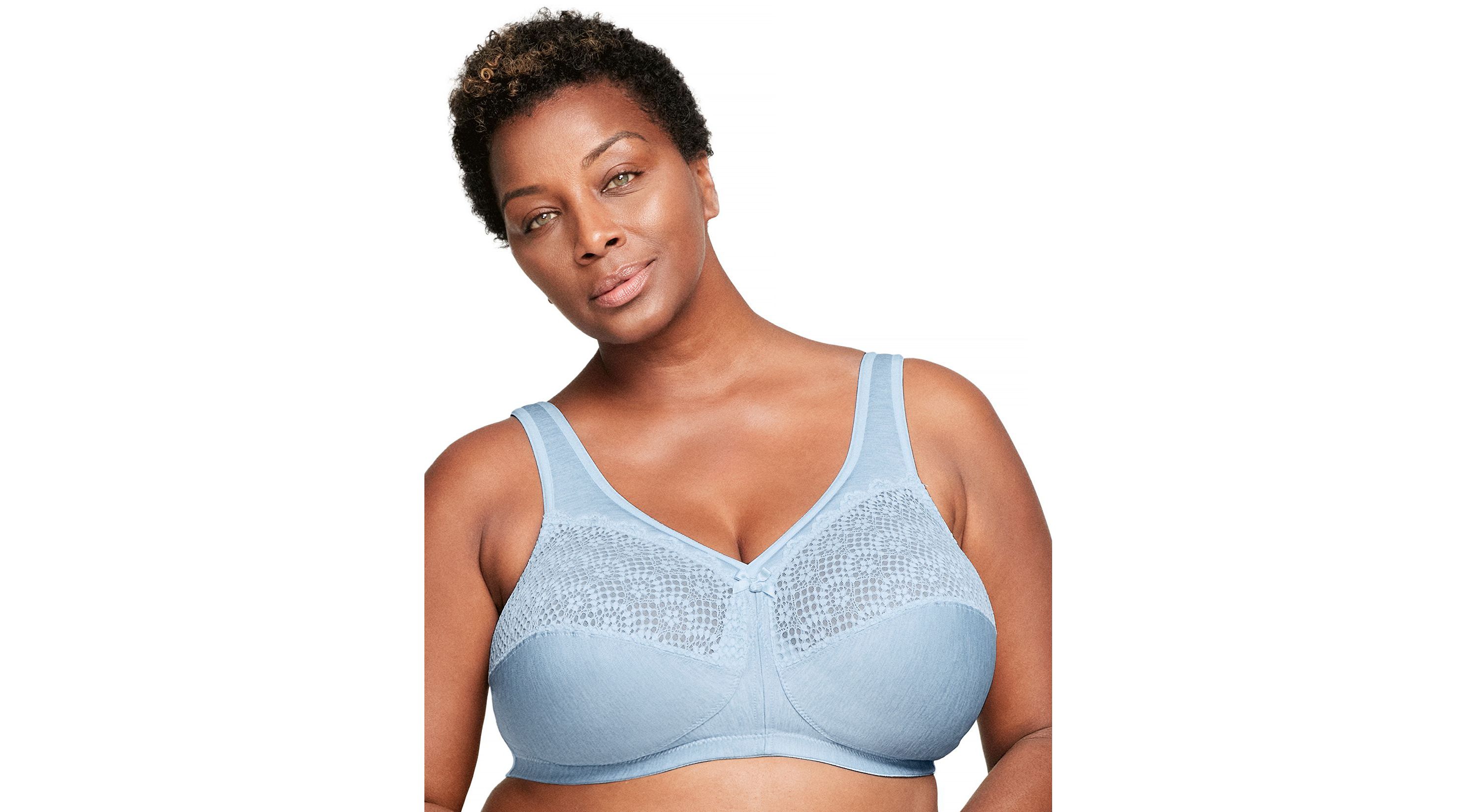 Full Figure Plus Size MagicLift Moisture Control Bra Wirefree #1064