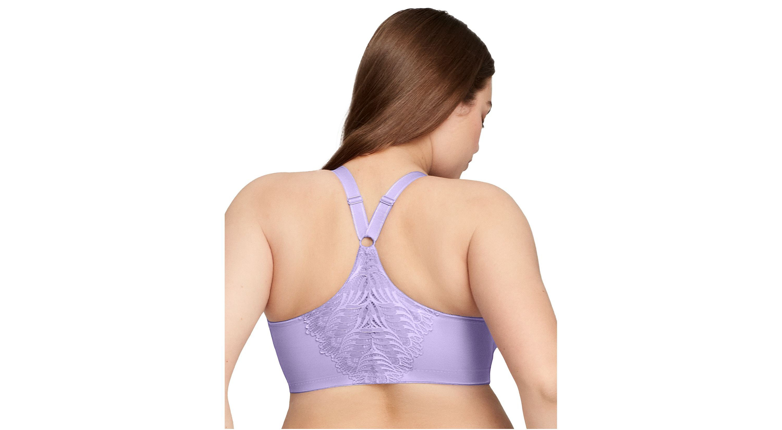 Full Figure Plus Size Front-Closure T-Back WonderWire Bra Underwire #1246