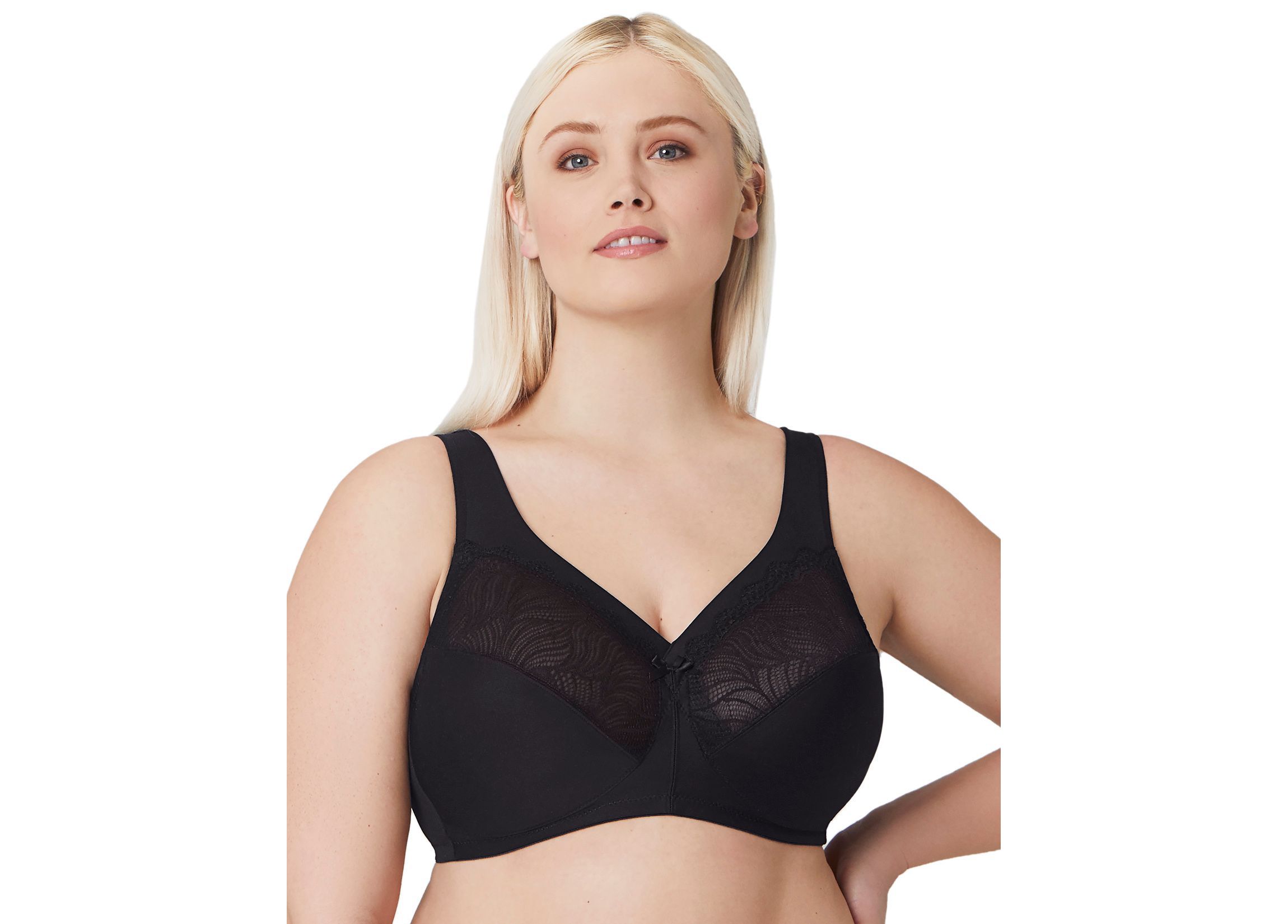 Full Figure Plus Size MagicLift Natural Shape Support Bra Wirefree #1010
