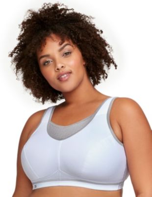 Glamorise Women's Full Figure Plus Size No-Bounce Camisole Elite Sports Bra Wirefree #1067, 44 H -  0889902066792