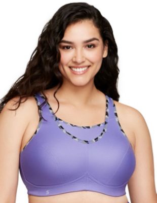 Full Figure Plus Size No-Bounce Camisole Elite Sports Bra Wirefree #1067  Bra