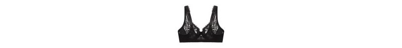 Full Figure Plus Size WonderWire Front-Closure Stretch Lace Bra Underwire #9245