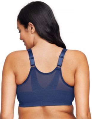 Women's Glamorise 1265 Magic Lift with Posture Back Support Bra (Black 44K)