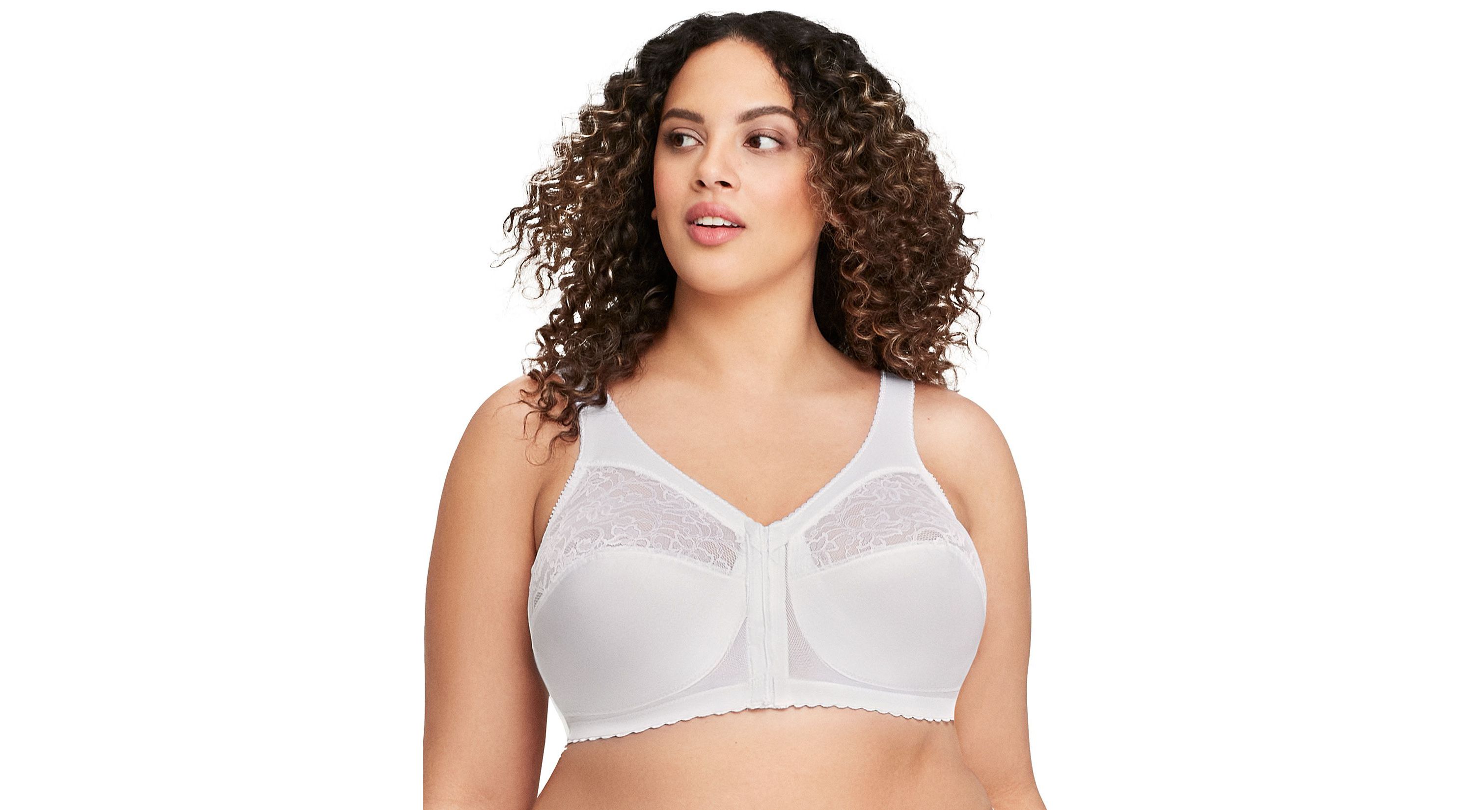 Full Figure Plus Size MagicLift Front-Closure Support Bra Wirefree #1200