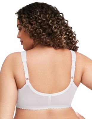 Glamorise Womens Front-Closure Cotton T-Back Wirefree #1908 : :  Clothing, Shoes & Accessories