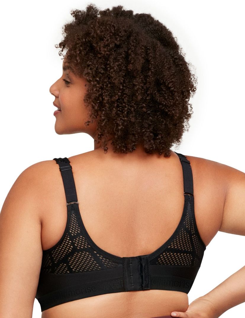 Full Figure Plus Size No-Sweat Mesh Sports Bra Wirefree #1068