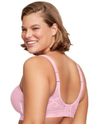 Full Figure Plus Size No-Sweat Mesh Sports Bra Wirefree #1068