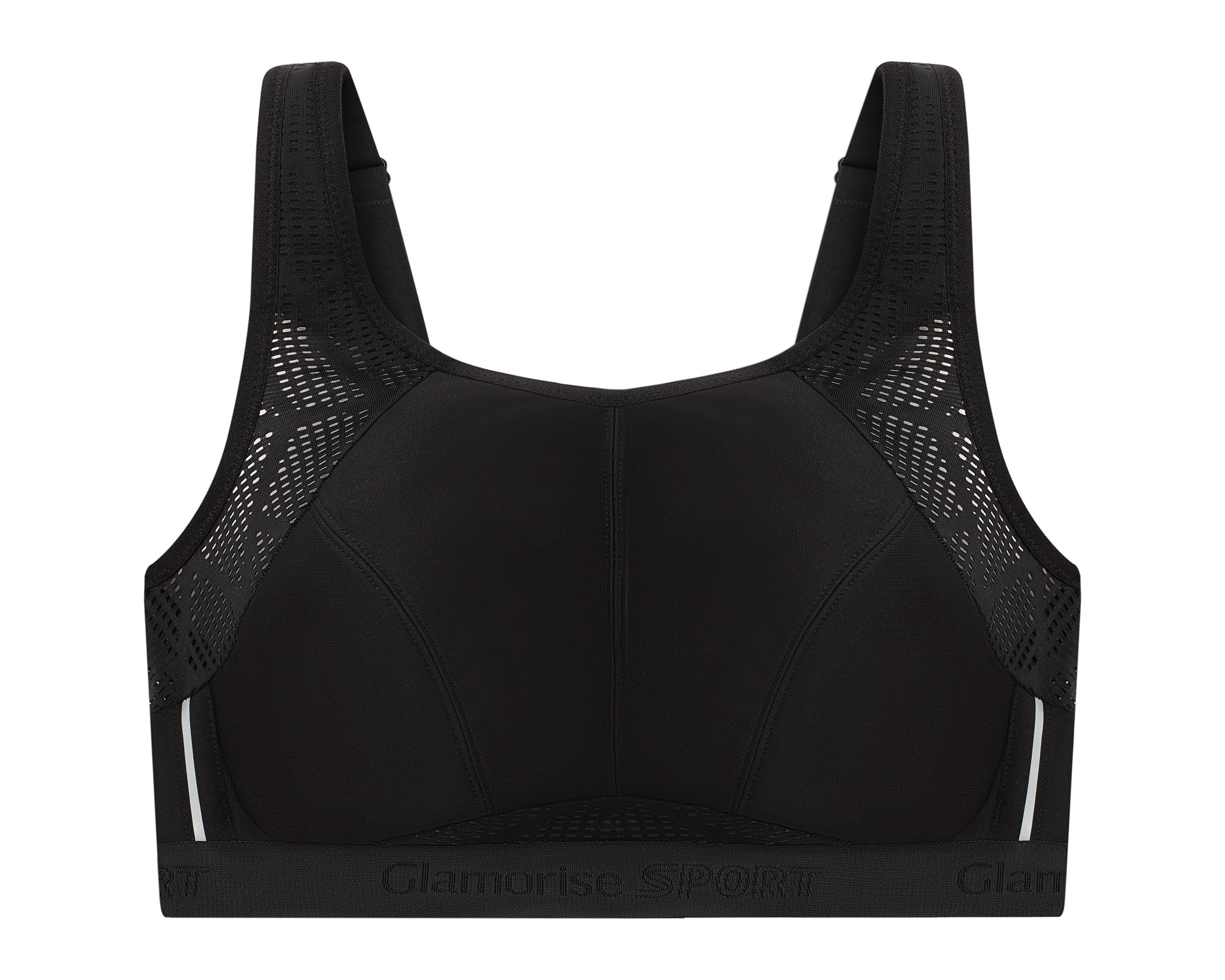 Full Figure Plus Size No-Sweat Mesh Sports Bra Wirefree #1068