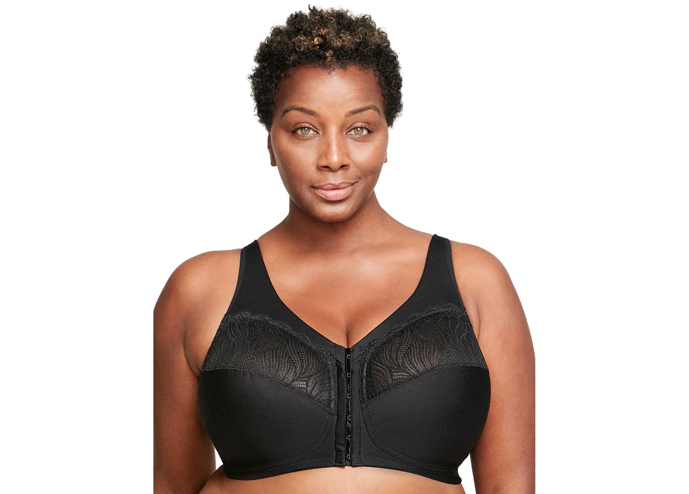 Full Figure Plus Size MagicLift Natural Shape Front-Closure Bra Wirefree #1210