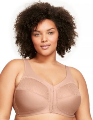 Glamorise® Full Figure Plus Size MagicLift Natural Shape Front-Closure Bra  Wirefree #1210