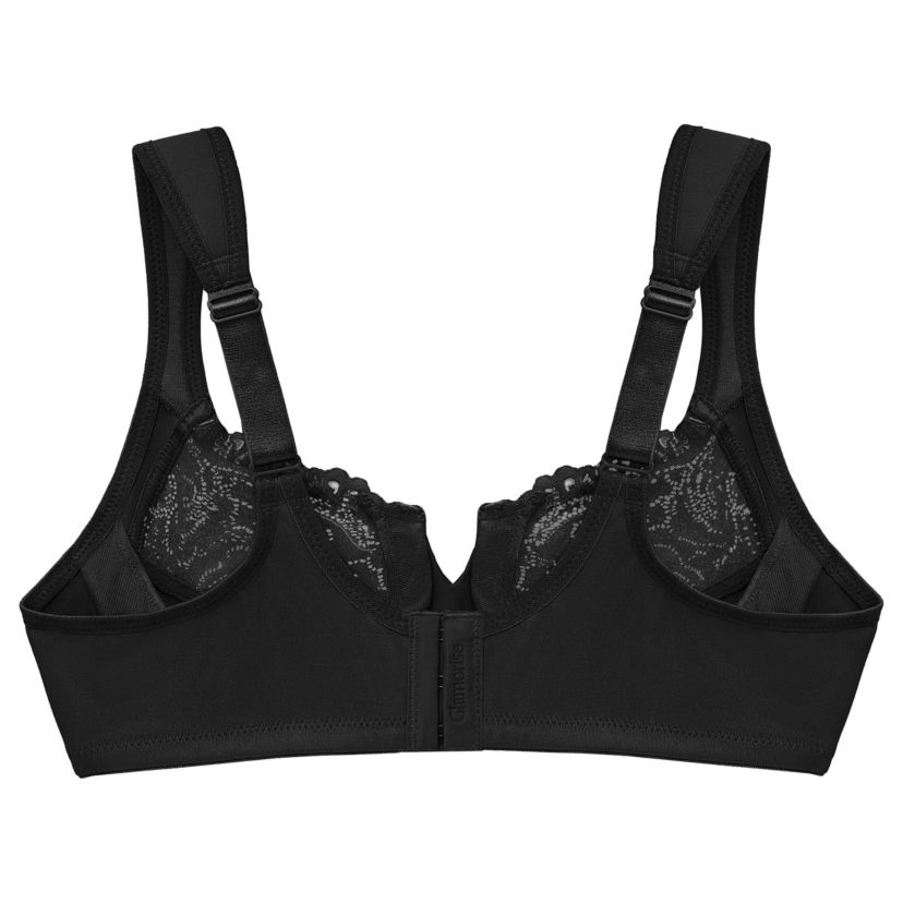 Full Figure Plus Size Low Cut WonderWire Lace Bra Underwire #1240