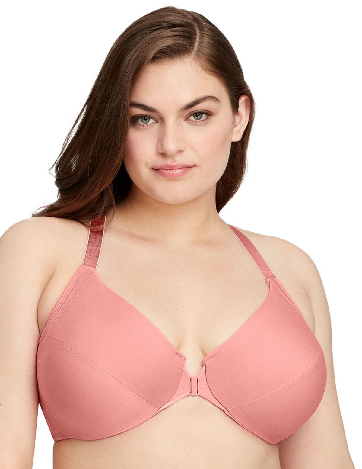 Full Figure Plus Size Front-Closure Smoothing WonderWire Bra Underwire #1247