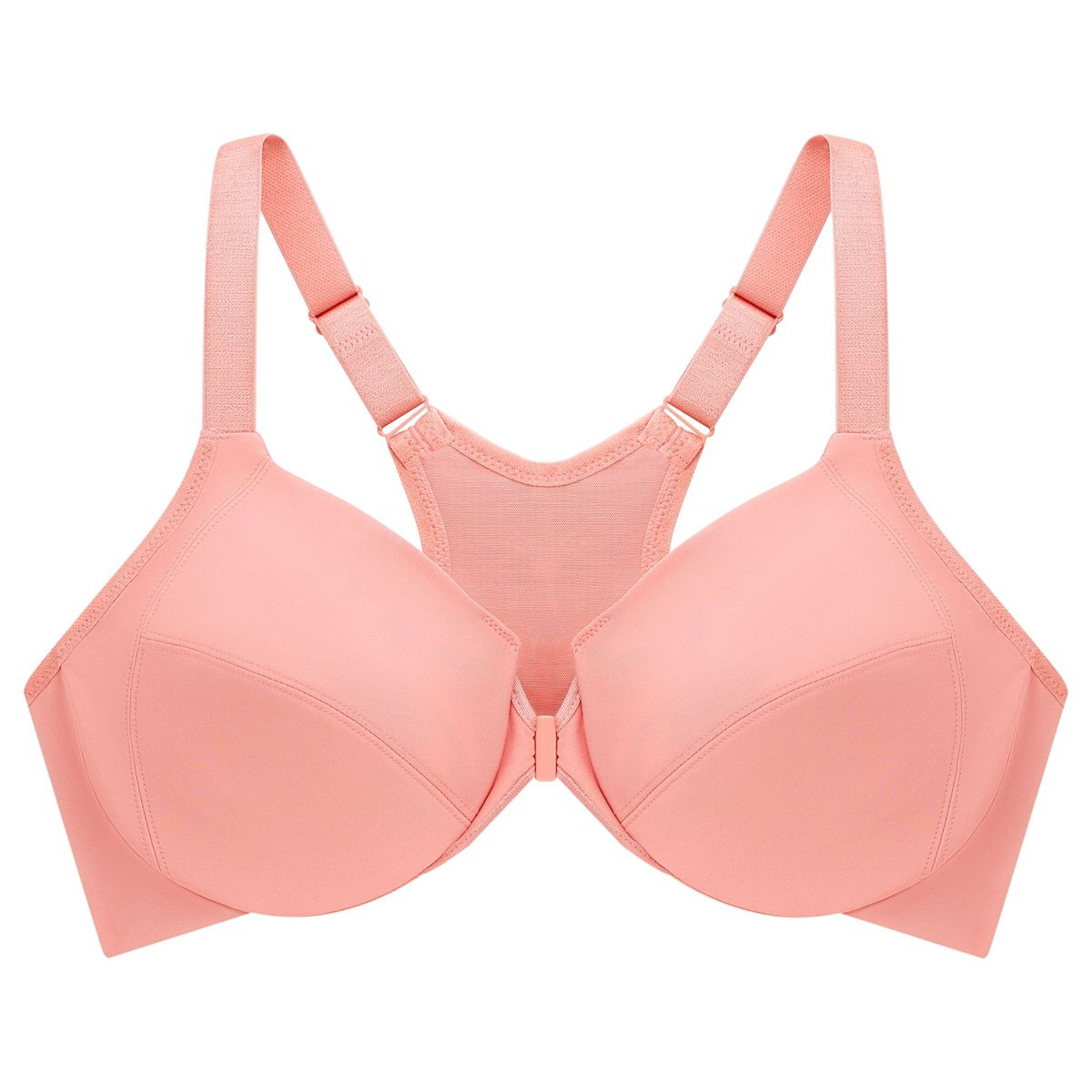 Full Figure Plus Size Front-Closure Smoothing WonderWire Bra Underwire #1247