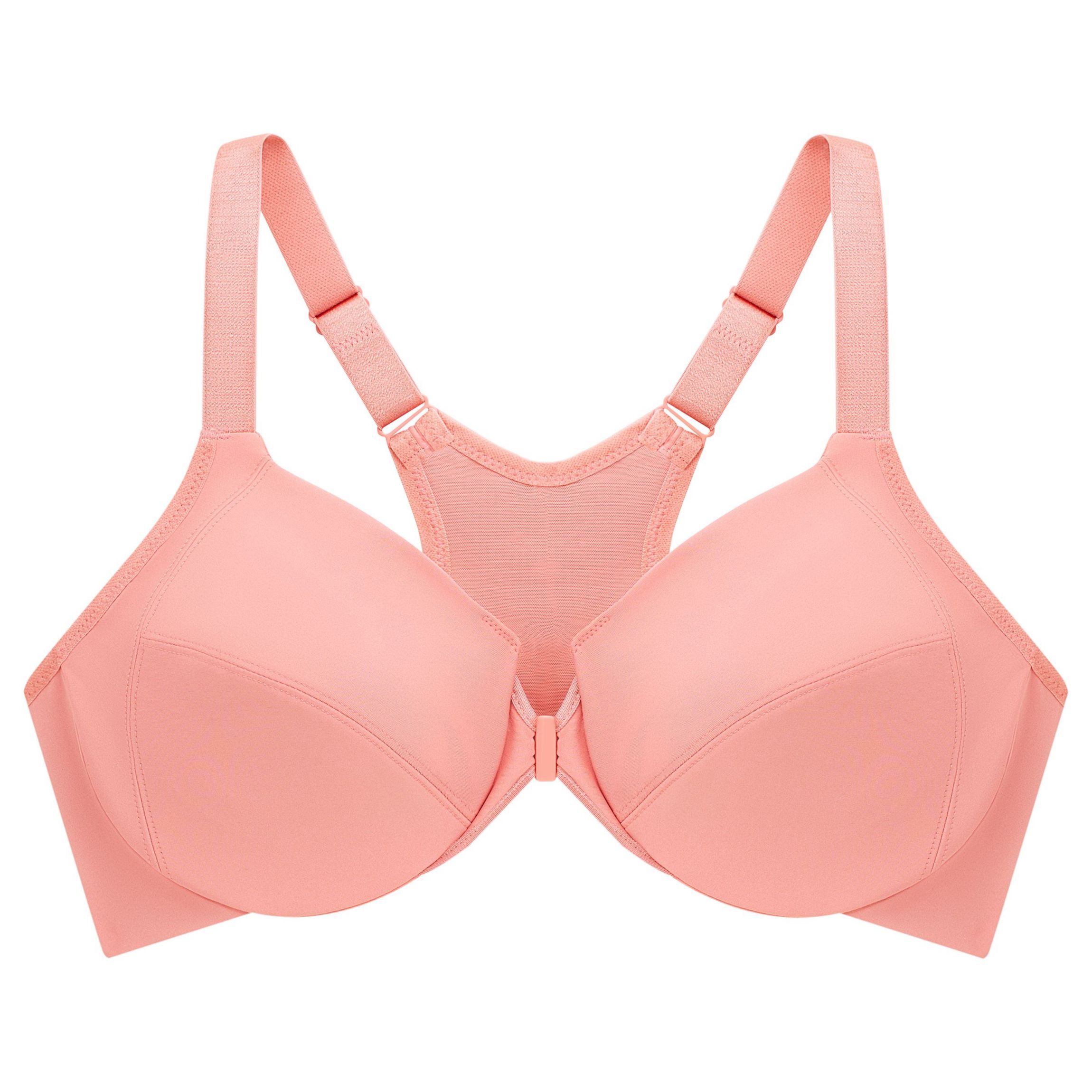 Full Figure Plus Size Front-Closure Smoothing WonderWire Bra Underwire #1247