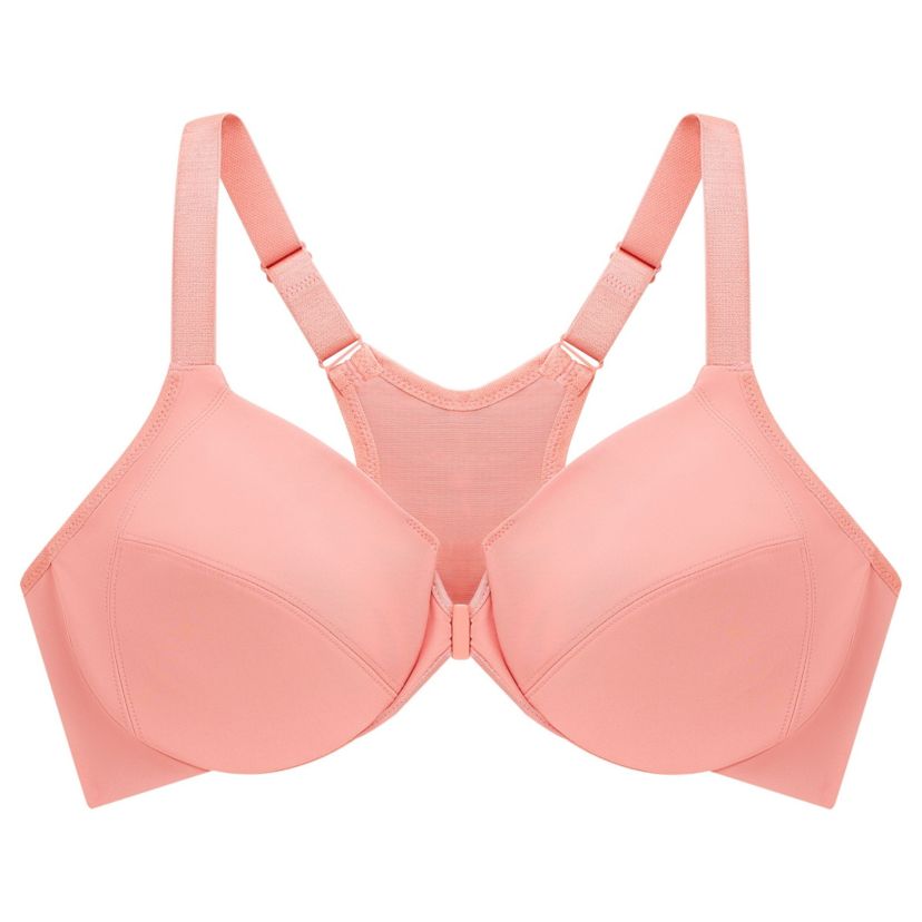 Full Figure Plus Size Front-Closure Smoothing WonderWire Bra Underwire #1247