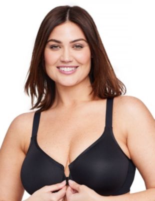 Glamorise Women's Full Figure Plus Size WonderWire Front-Closure Posture Back Bra Underwire #9265