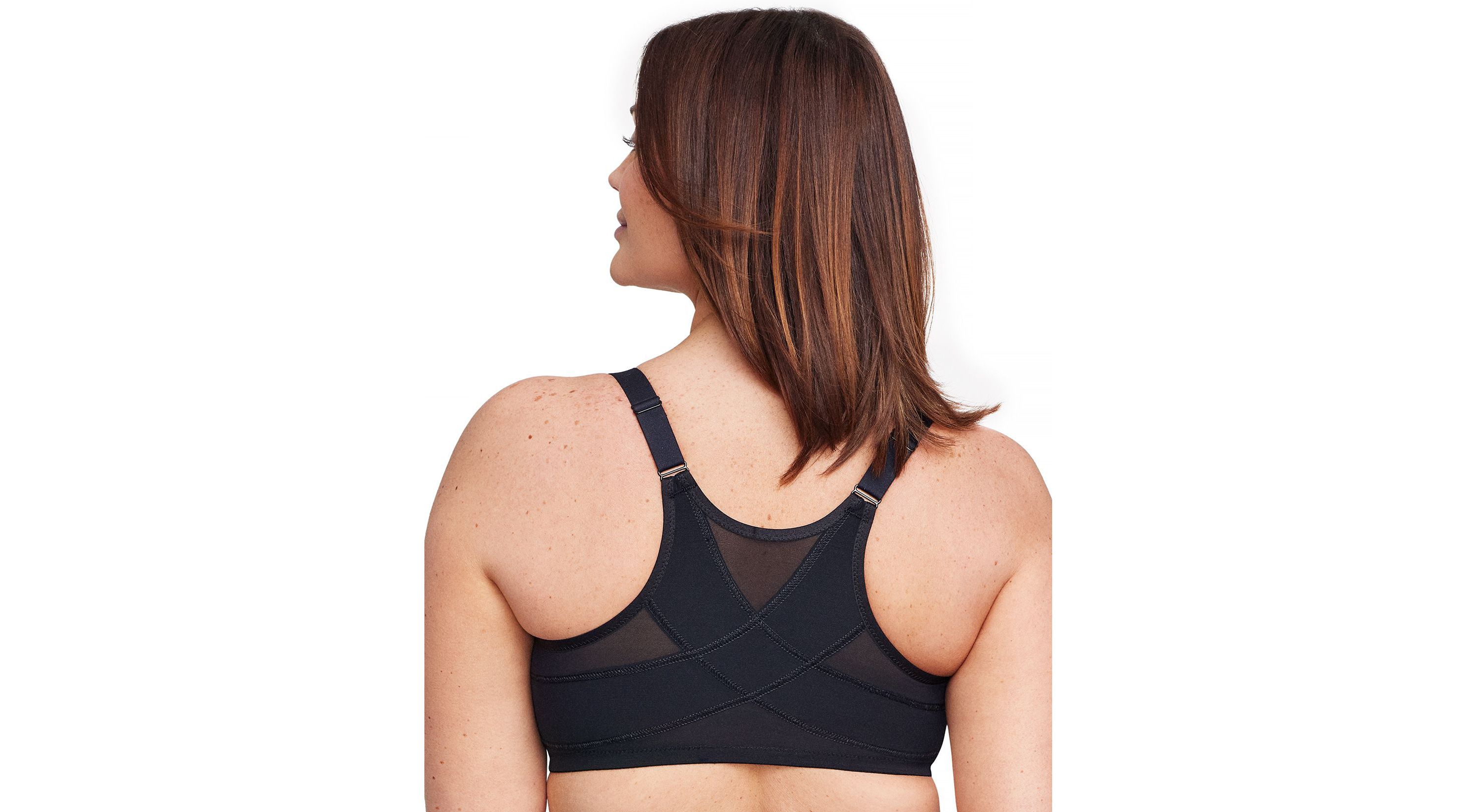 Full Figure Plus Size WonderWire Front-Closure Posture Back Bra Underwire #9265