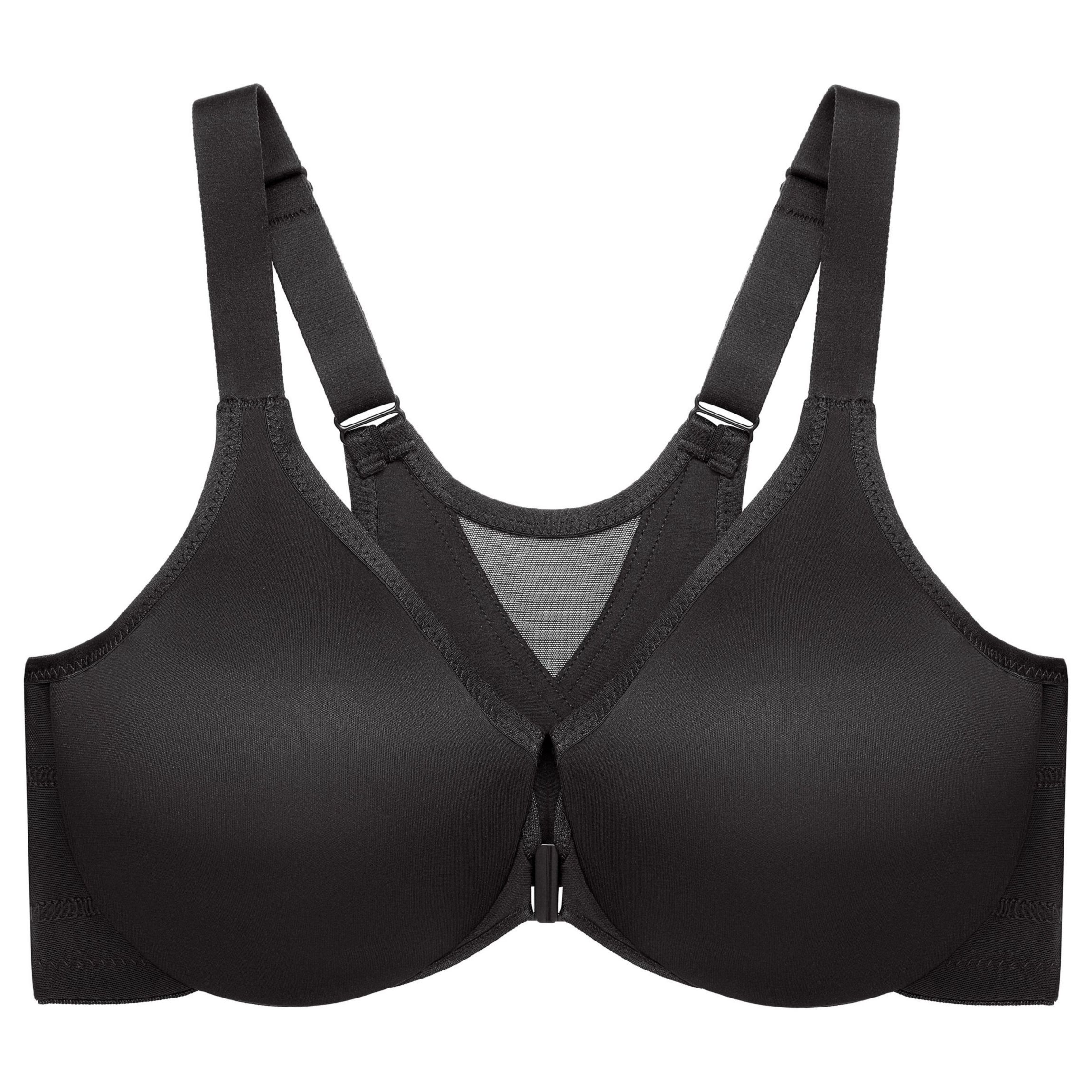 Full Figure Plus Size WonderWire Front-Closure Posture Back Bra Underwire #9265