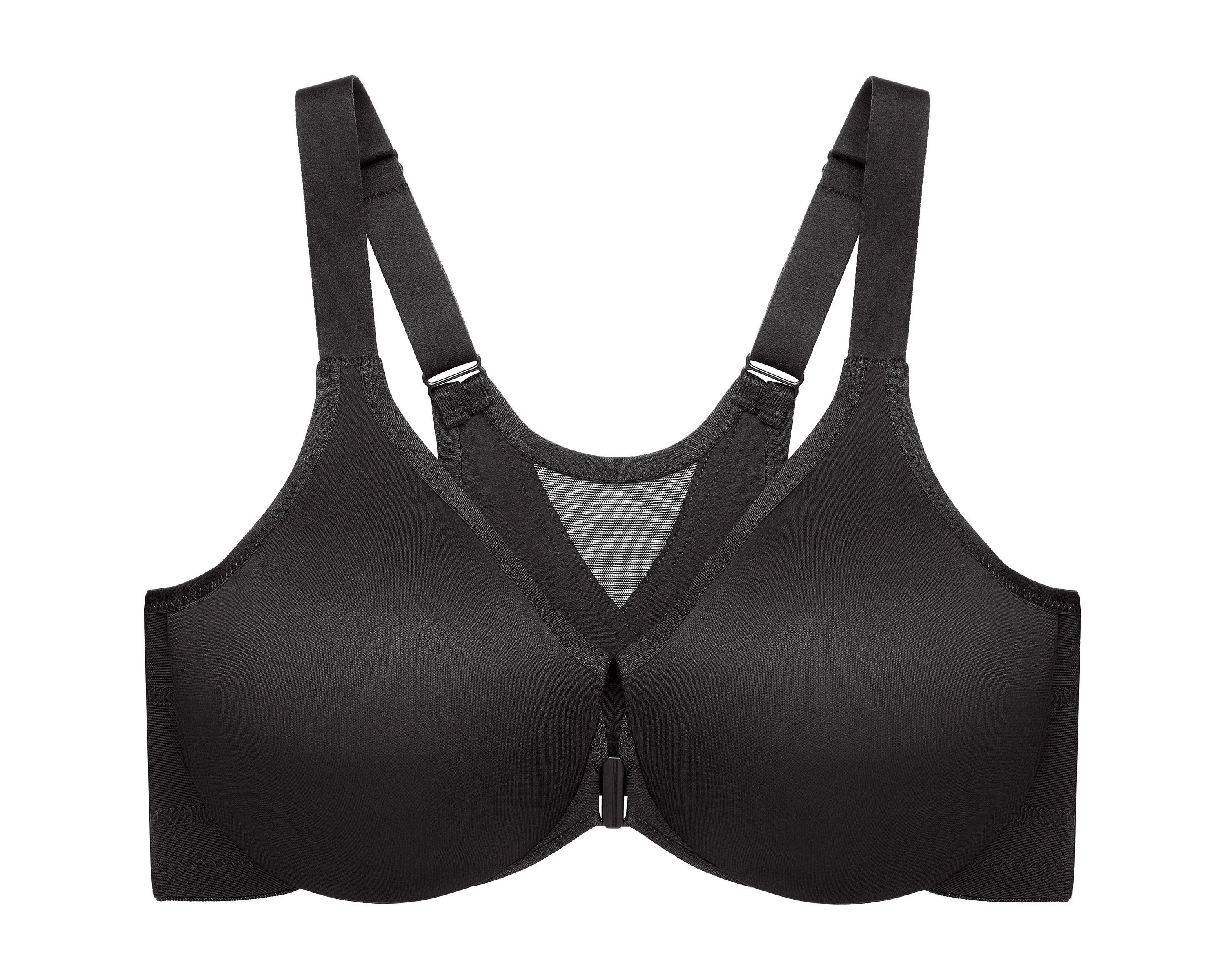 Full Figure Plus Size WonderWire Front-Closure Posture Back Bra Underwire #9265