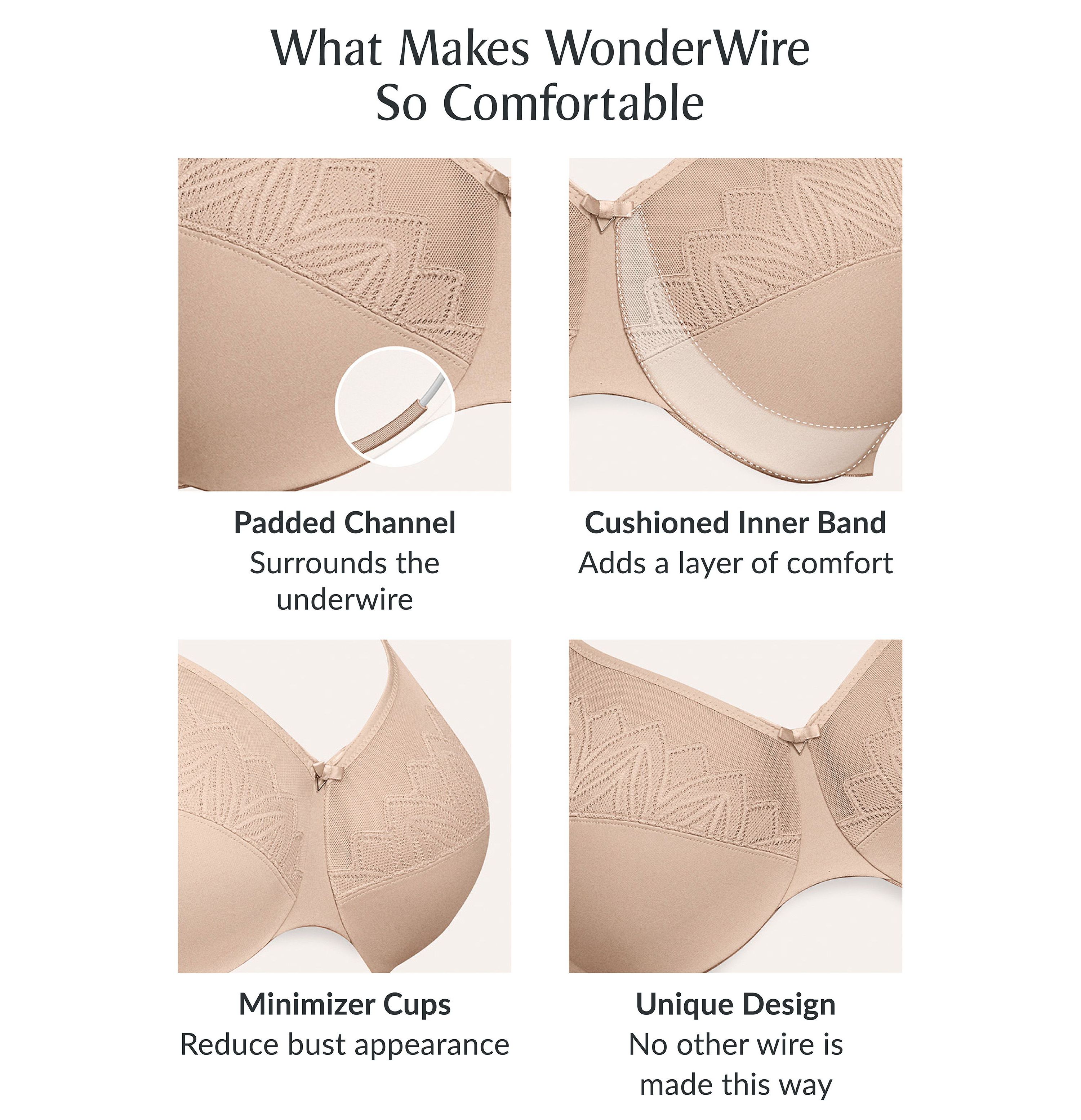 Full Figure Plus Size WonderWire Minimizer Bra Underwire #9003