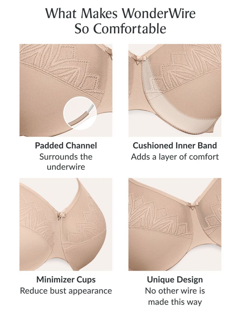 Full Figure Plus Size WonderWire Minimizer Bra Underwire #9003
