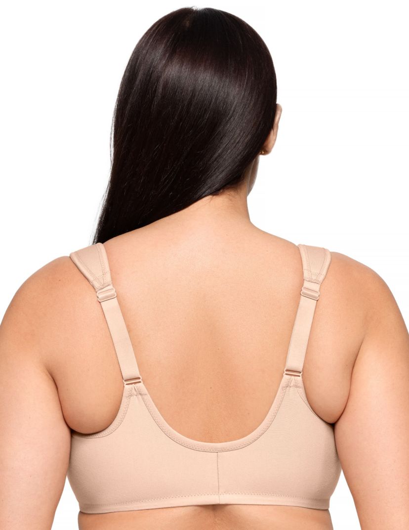 Full Figure Plus Size Front-Closure Cotton WonderWire Bra Underwire #1241