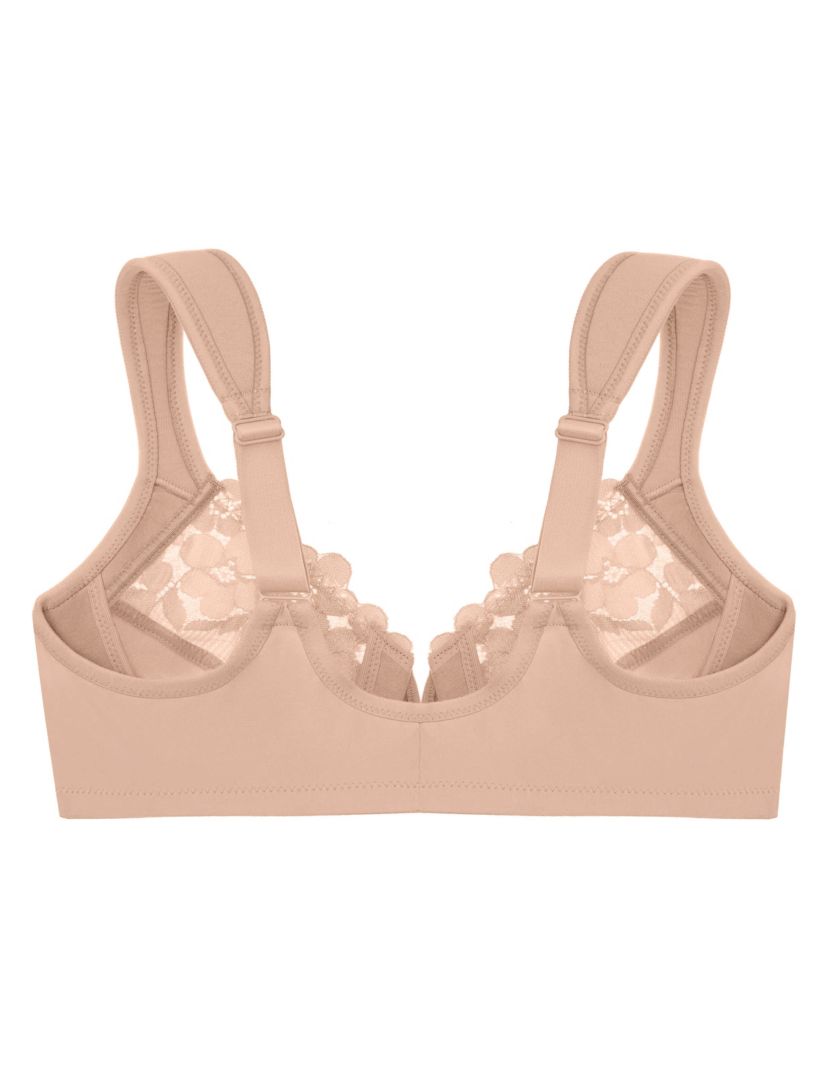 Full Figure Plus Size Front-Closure Cotton WonderWire Bra Underwire #1241
