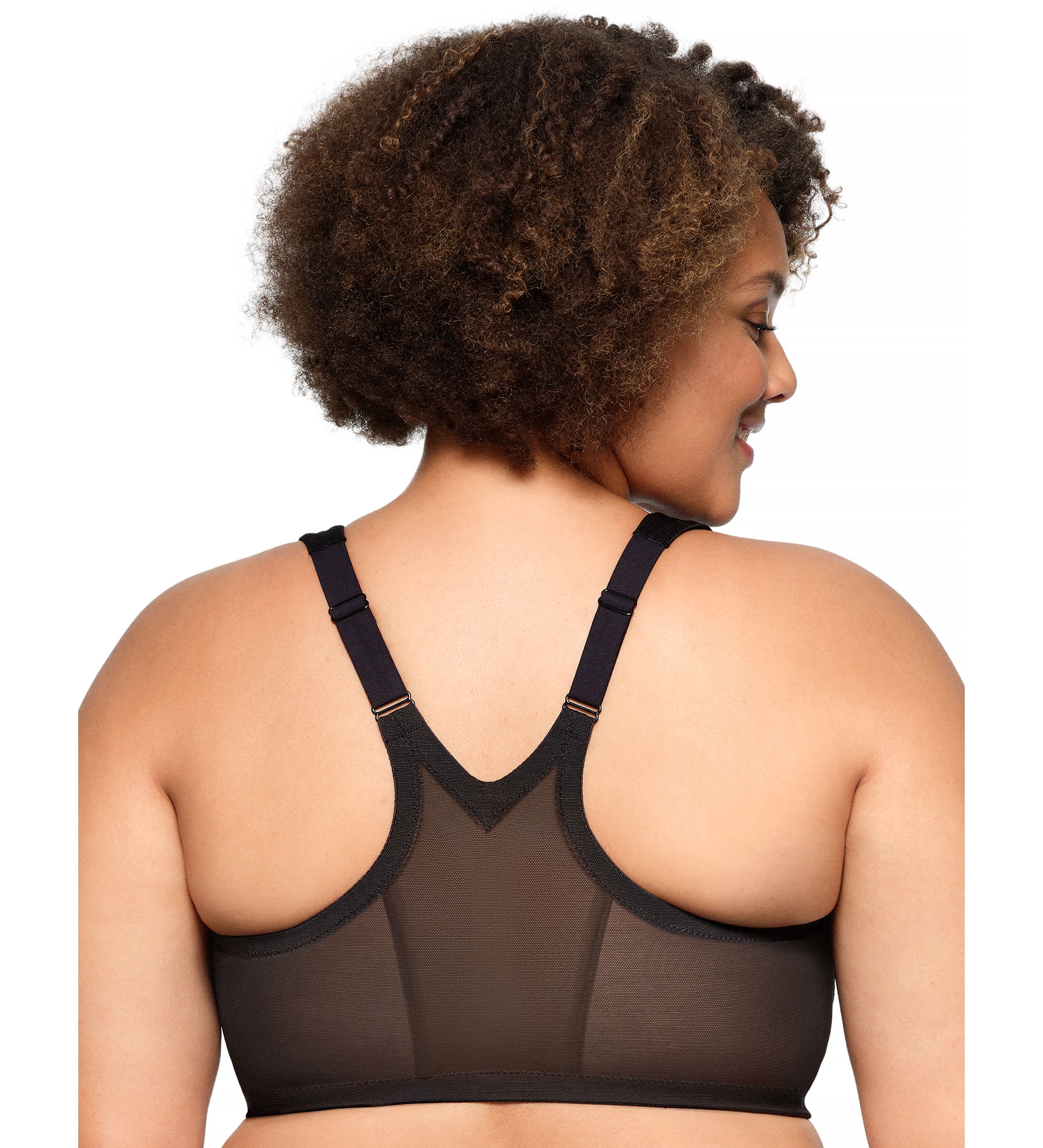 Full Figure Plus Size MagicLift Front-Closure Racerback Bra Wirefree #1206