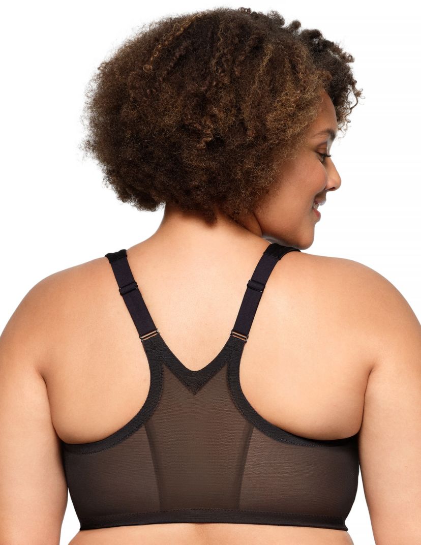 Full Figure Plus Size MagicLift Front-Closure Racerback Bra Wirefree #1206