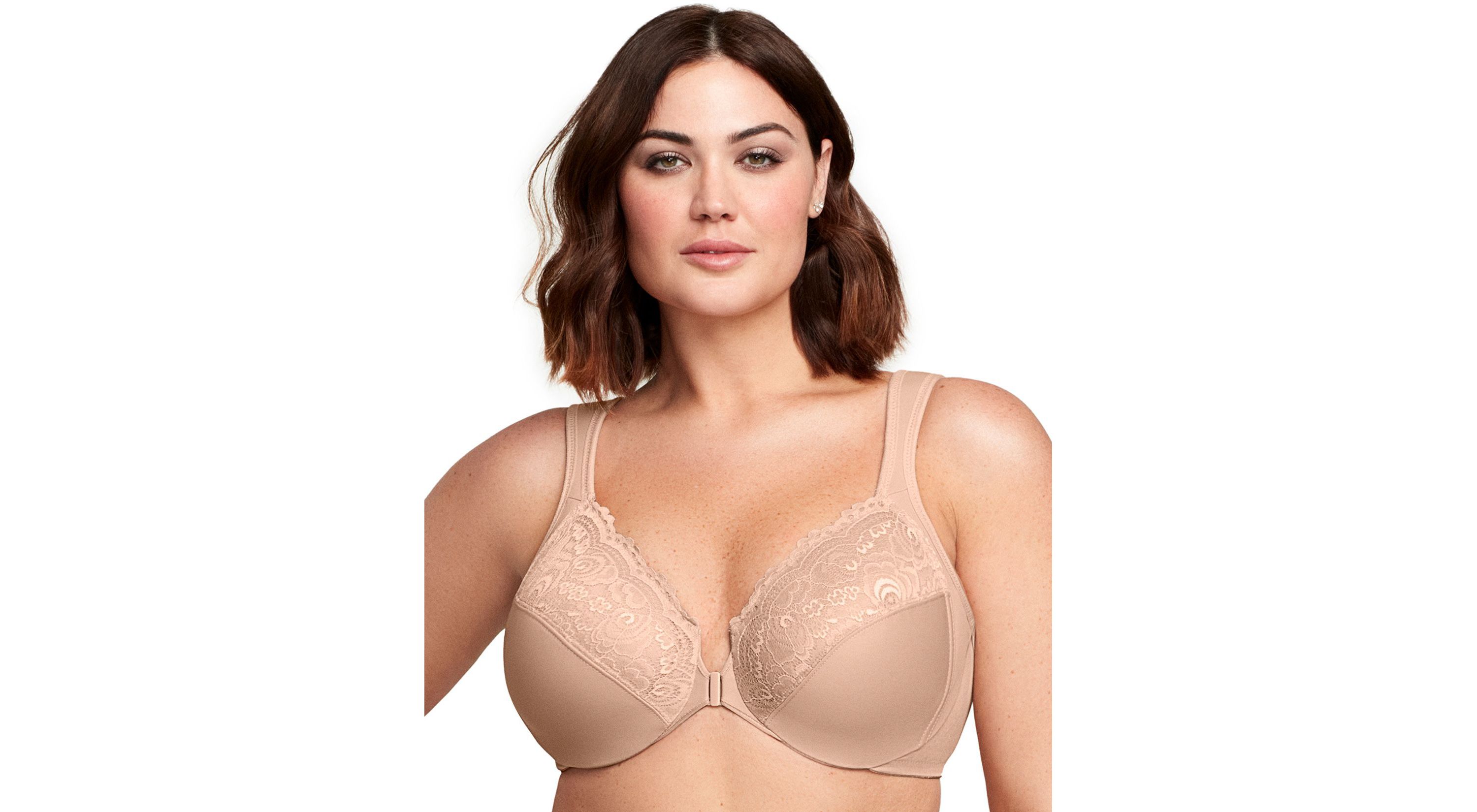 Full Figure Plus Size WonderWire Front-Closure Bra Underwire #1245