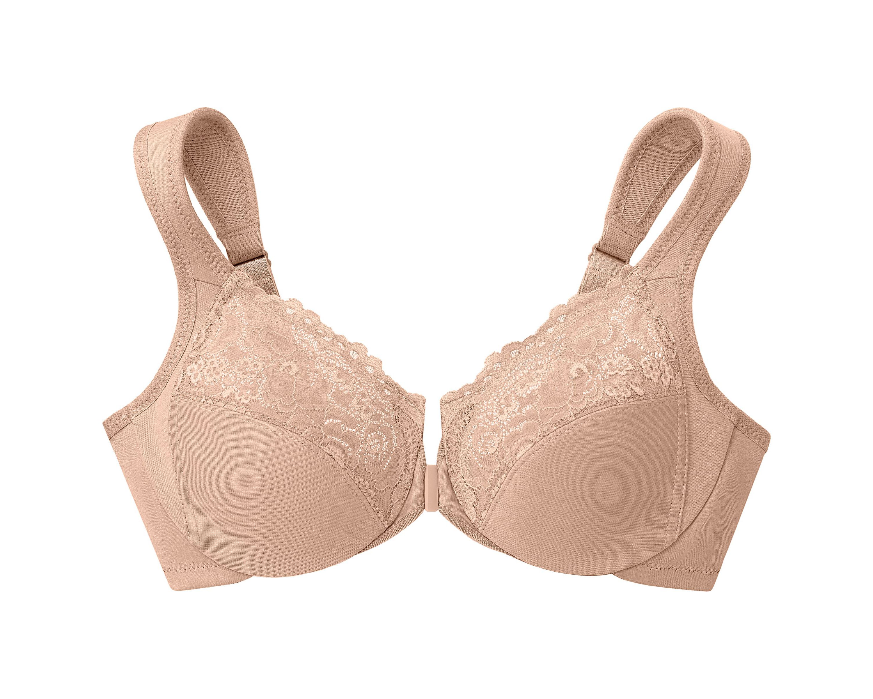 Full Figure Plus Size WonderWire Front-Closure Bra Underwire #1245