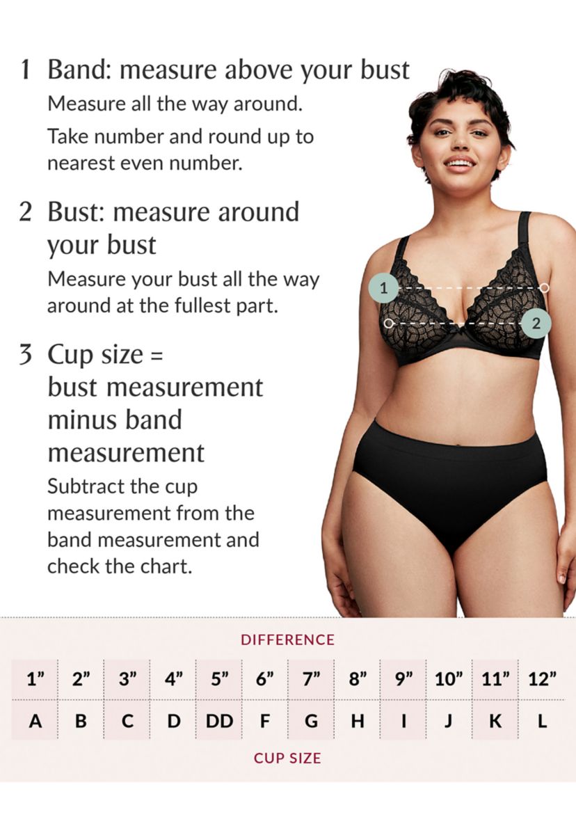 Full Figure Plus Size Lacey T-Back Front-Closure WonderWire Bra Underwire  #9246