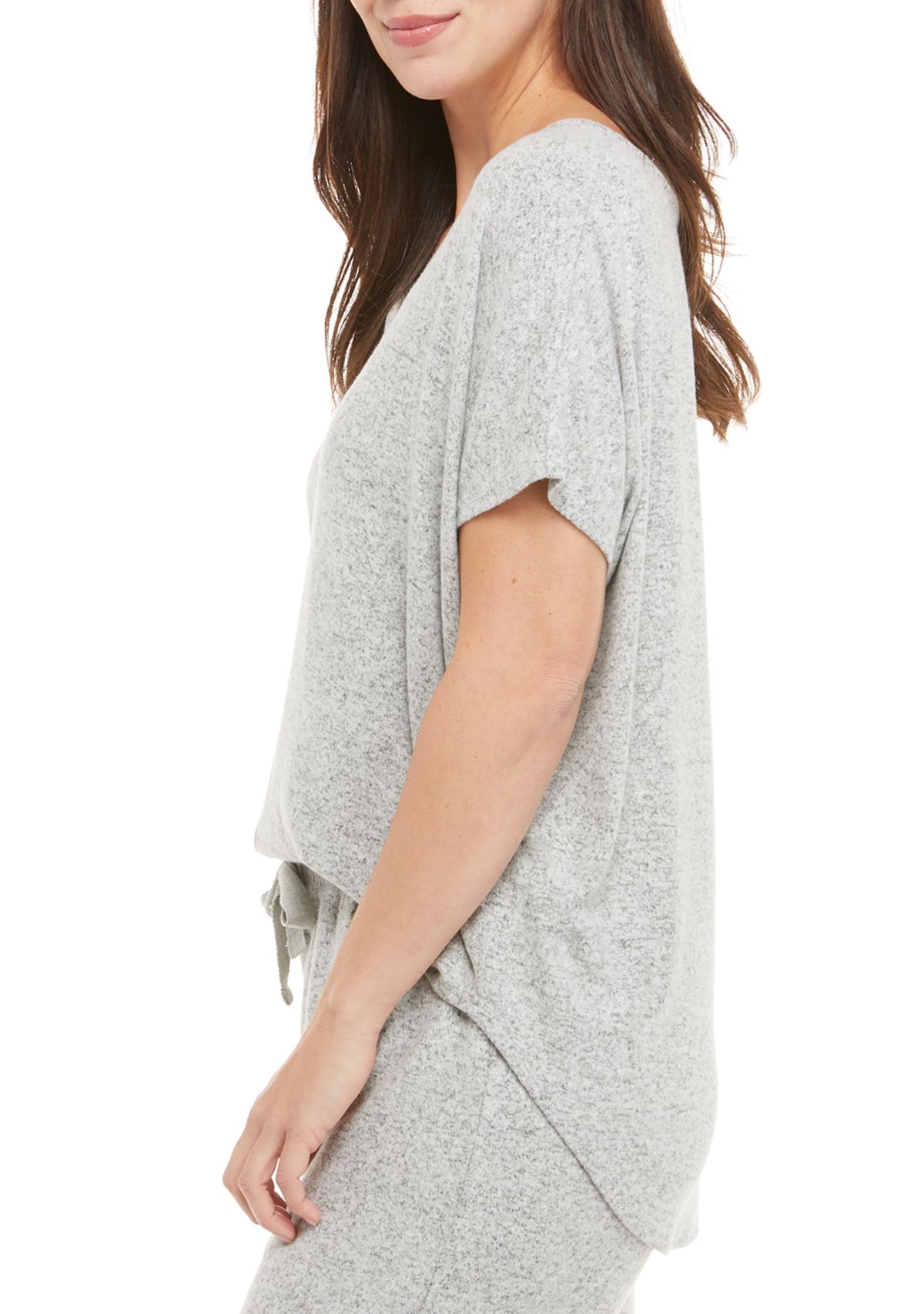 Short Sleeve Hacci Sleep Top