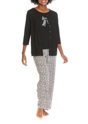 3 piece short set with cardigan