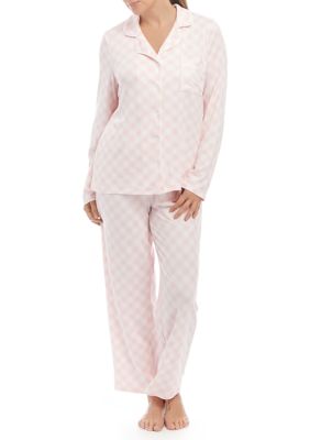 Kim Rogers® Notch Knit Pajama Set | belk