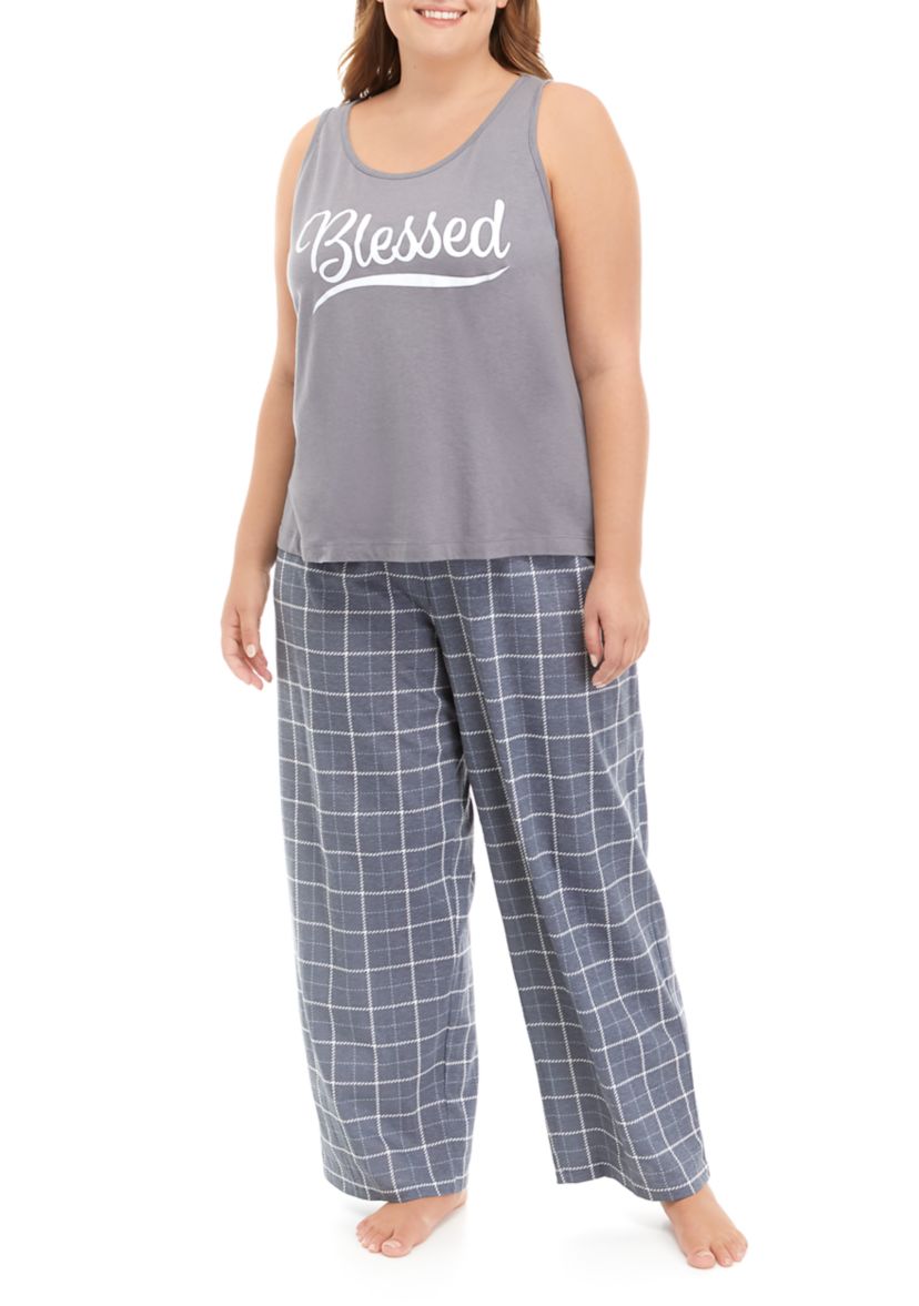 Plus Size 3-Piece Pajama Set