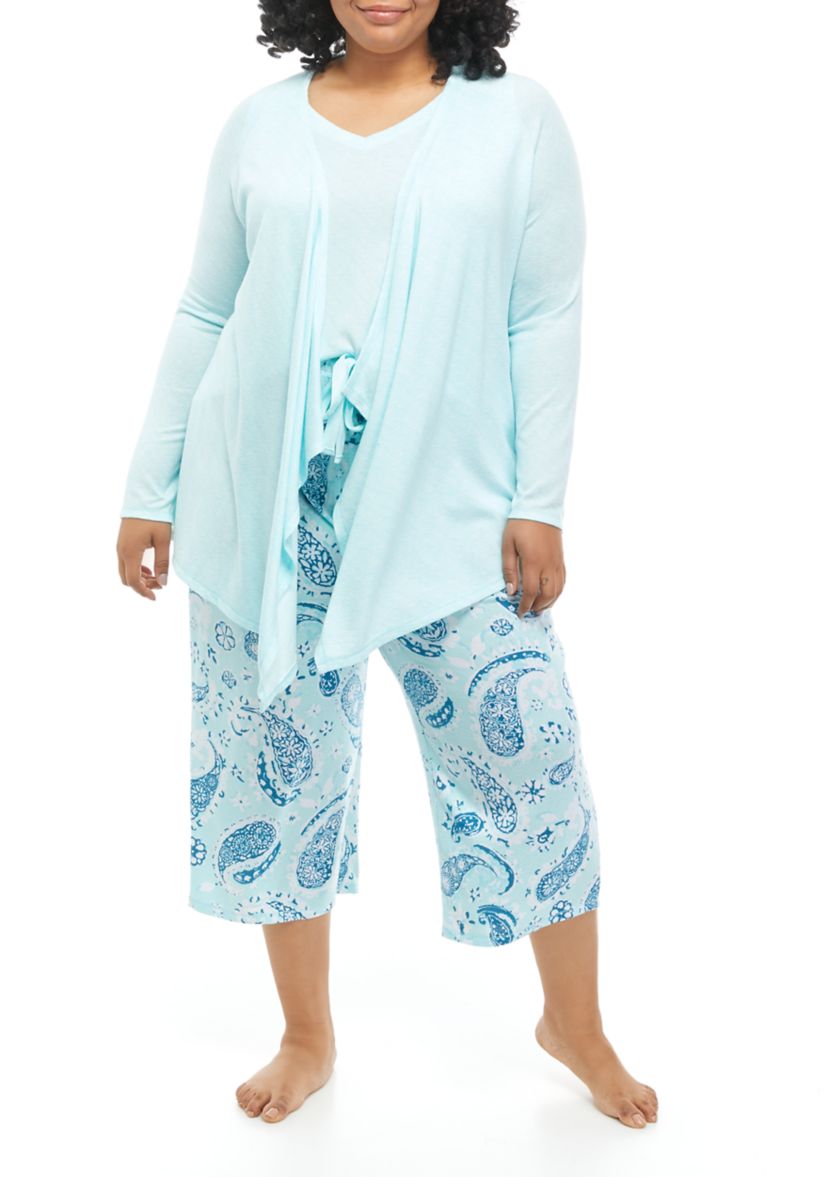 Plus Size WhisperLuxe 3-Piece Pajama Set