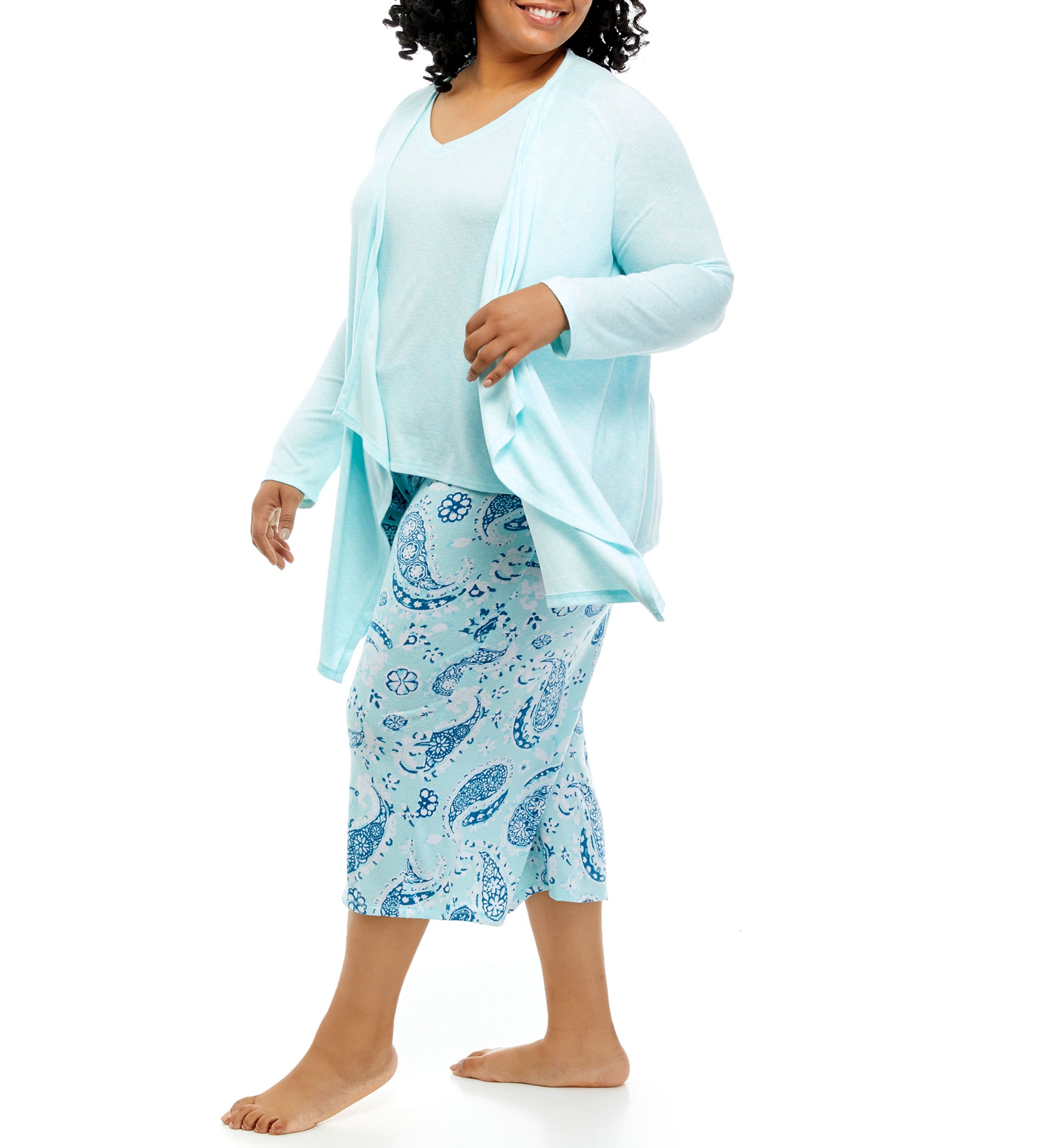 Plus Size WhisperLuxe 3-Piece Pajama Set