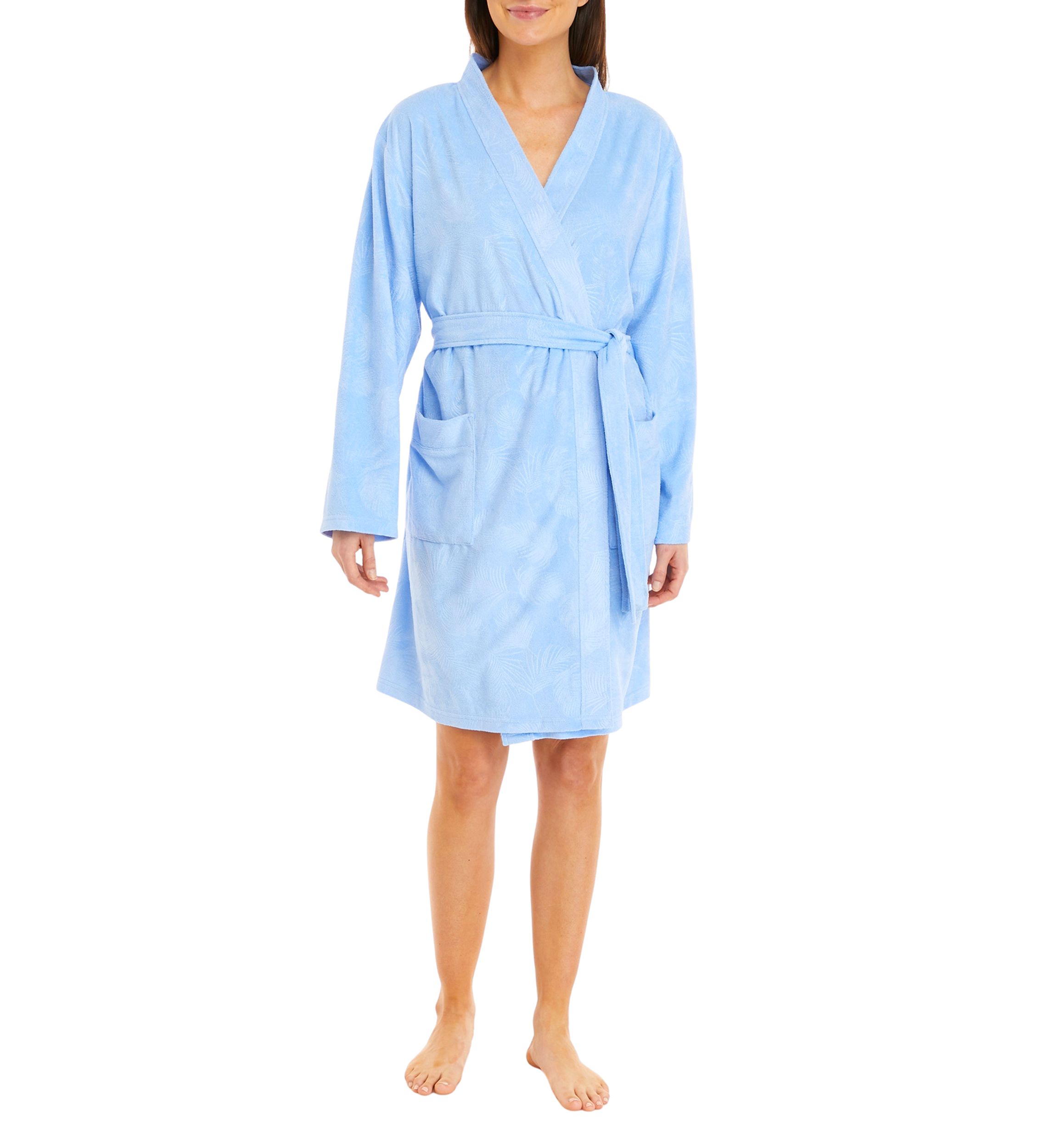 Womens Embossed Terry Robe