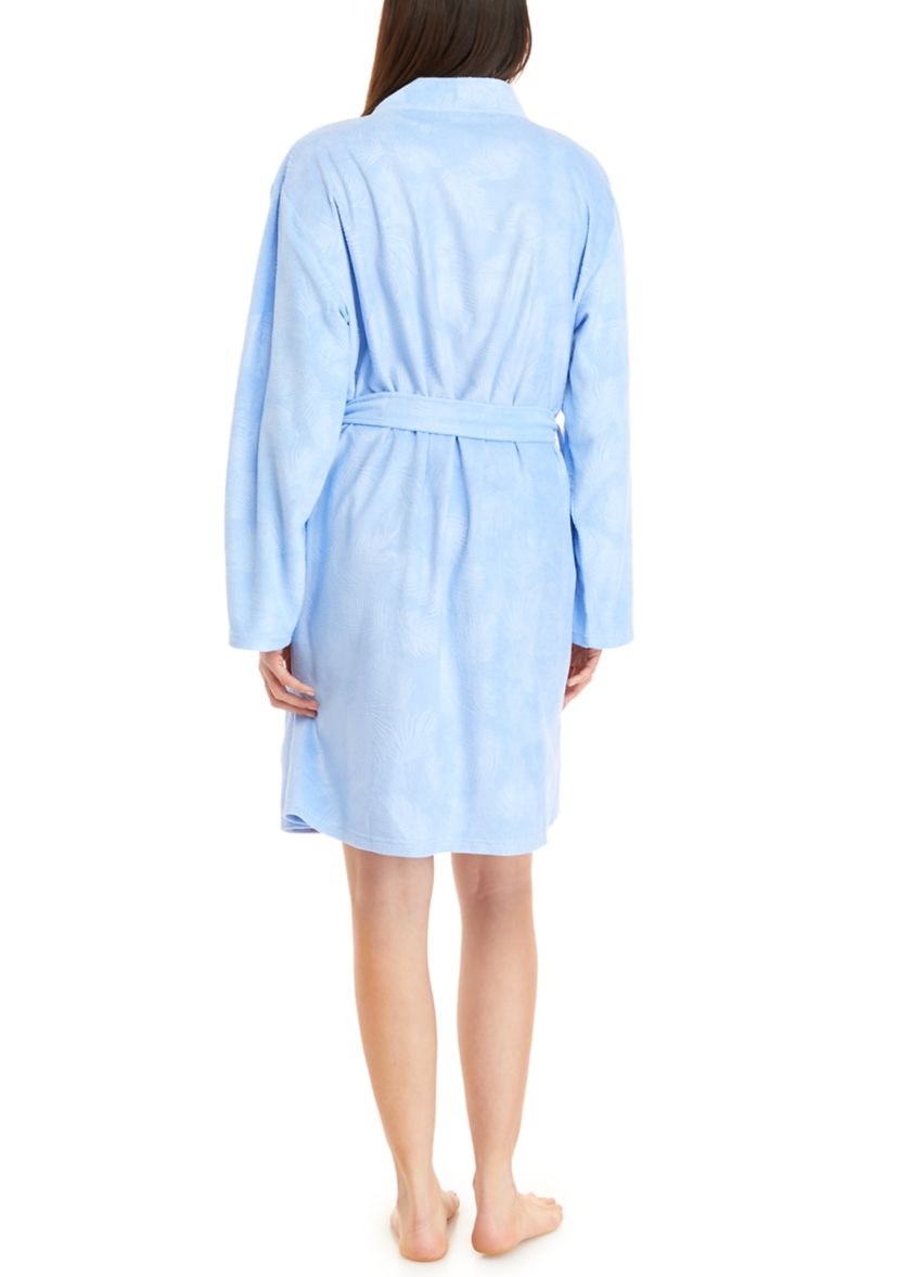 Womens Embossed Terry Robe