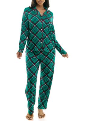 COACH®  Plaid Pajama Set