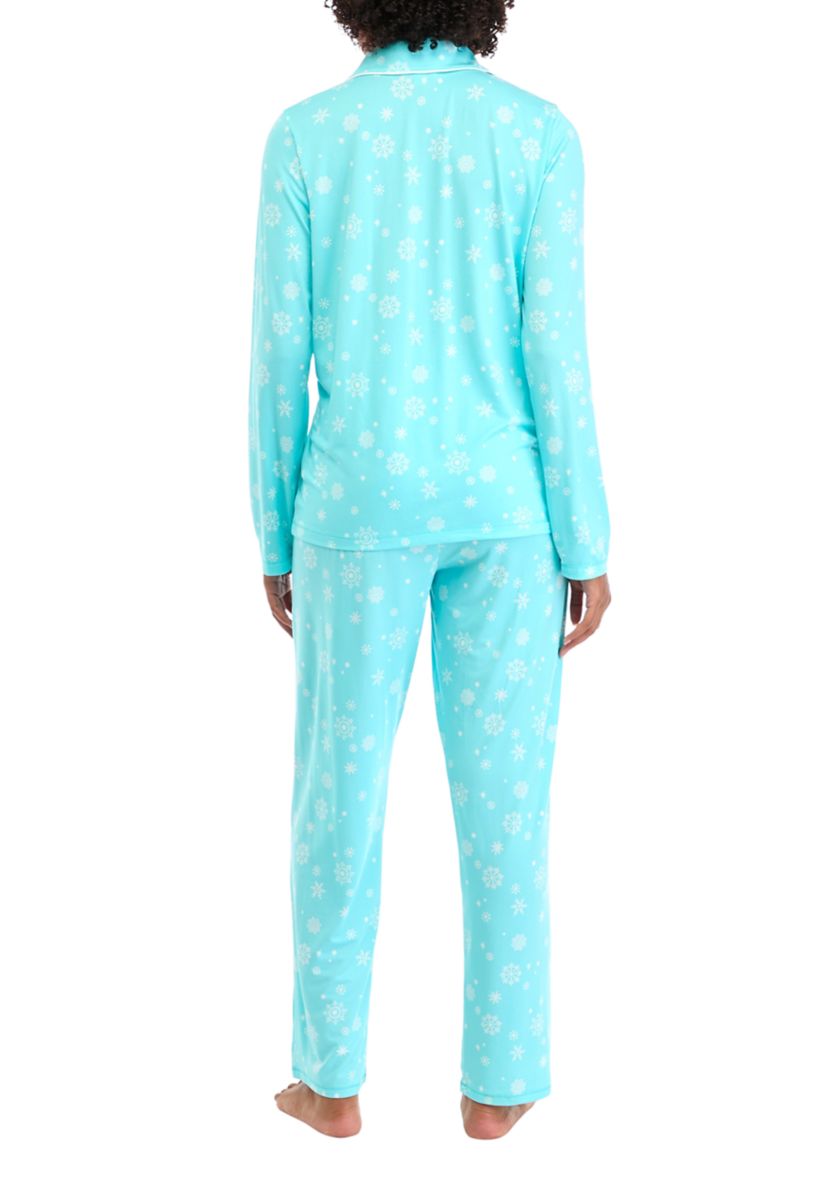 Lush Luxe Notch Collar Folded Pajama Set